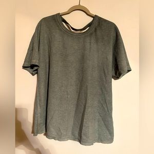 JODIFL waffle knit open back shirt